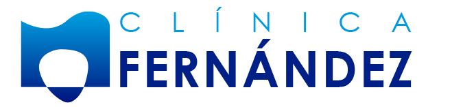 Logotipo Clínica dental fernández en color azul
